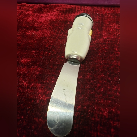 6 Vintage Snowmen butter spreads - Picture 3 of 4